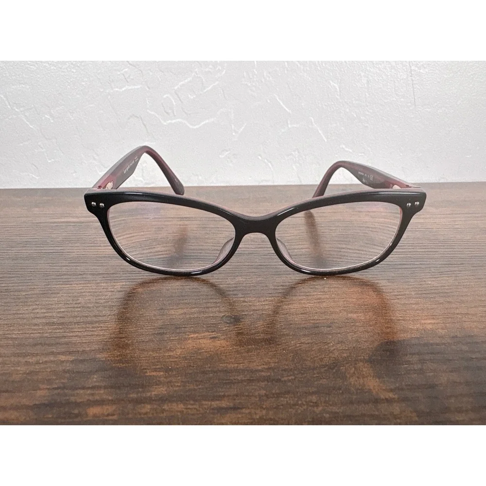 Kate Spade New York Bronwen 3H2 Cat Eye Eyeglasses Black Burgundy 140mm